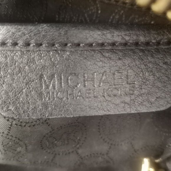 Michael Kors Black Soft Leather Fulton Chain Satchel - Picture 13 of 14